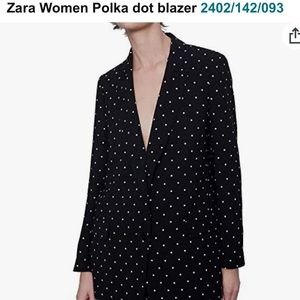 ZARA Polka Dot Blazer S 2402 142 NwT